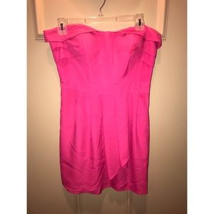 Strapless Hot Pink Dress